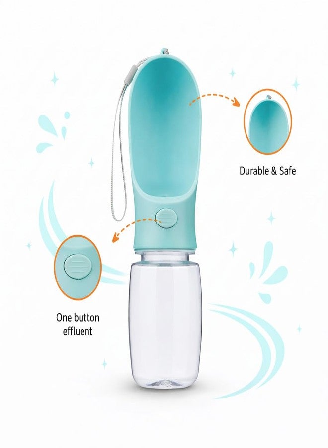 Feinerman 350ml Portable Pet Water Bottle with Bowl Cap Leak Proof Dog Drinking Cup Lightweight Travel Hydration Accessory BPA Free Feeder (Multicolor) - Image 3